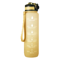 Bourgini Waterfles gradient geel 1 liter