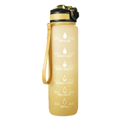 pdp-image-Bourgini Waterfles gradient geel 1 liter