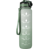 Een afbeelding van Bourgini Waterfles gradient groen 1 liter