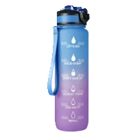 Bourgini Waterfles gradient paars 1 liter