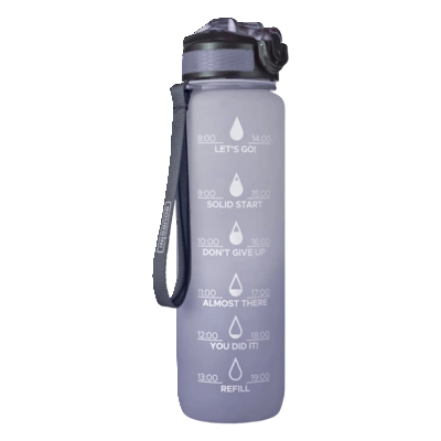Bourgini Waterfles gradient blauw 1 liter