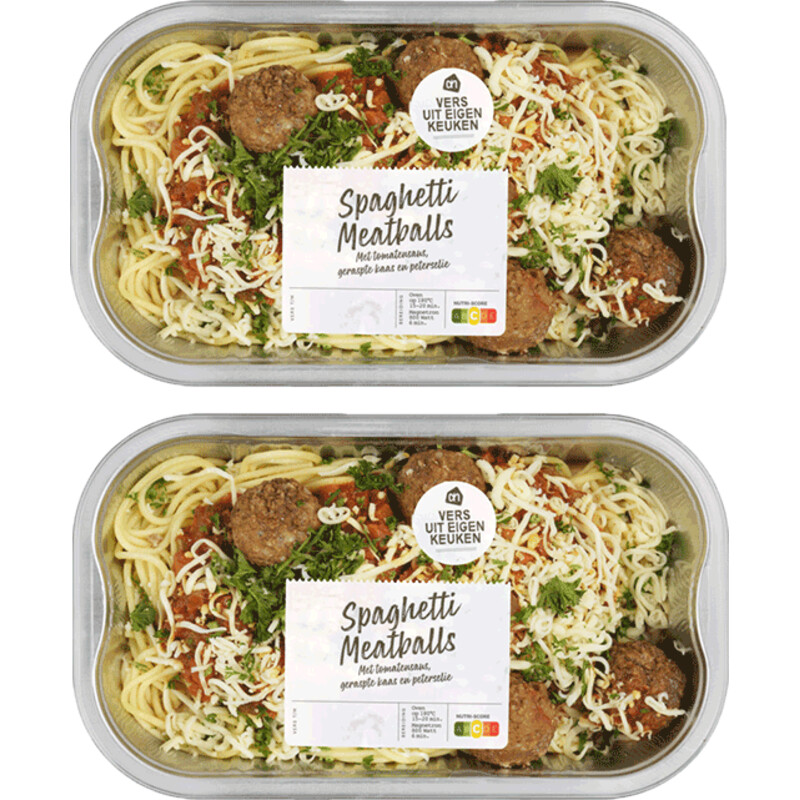 Een afbeelding van AH Verse spaghetti meatballs 2-pack