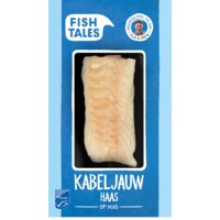 Een afbeelding van Fish Tales Kabeljauwhaas op huid