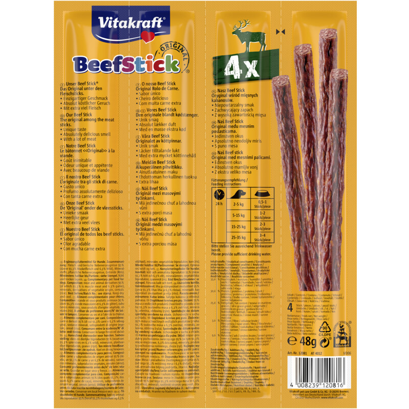 Een afbeelding van Vitakraft Beefstick wild