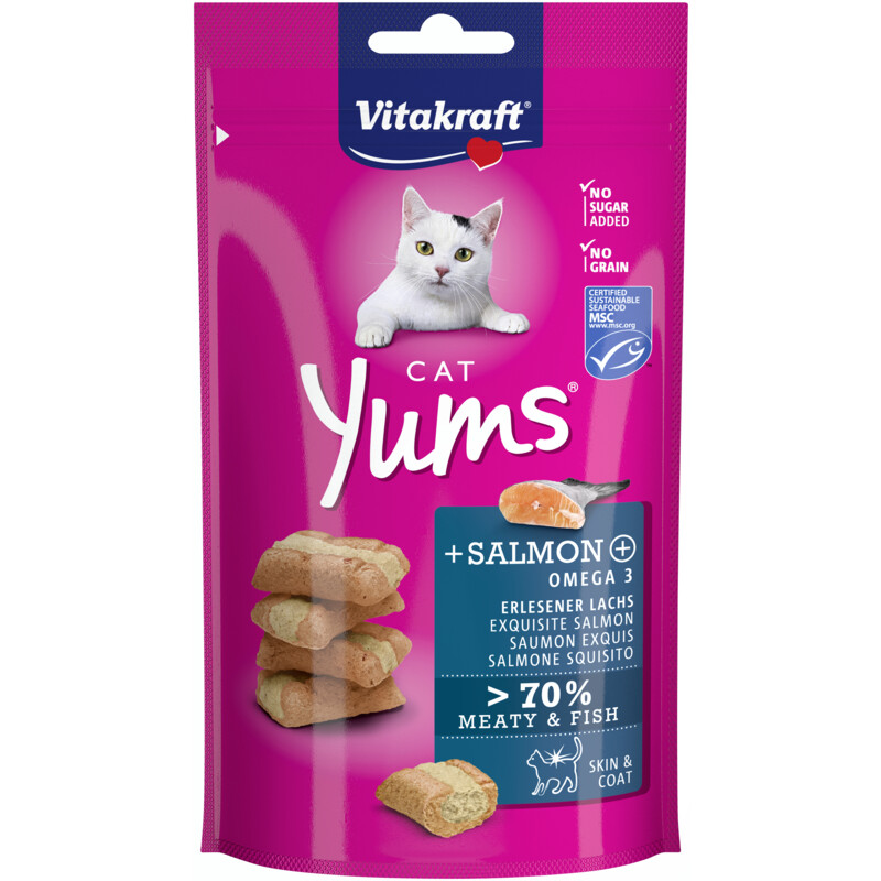 Een afbeelding van Vitakraft Cat yums salmon