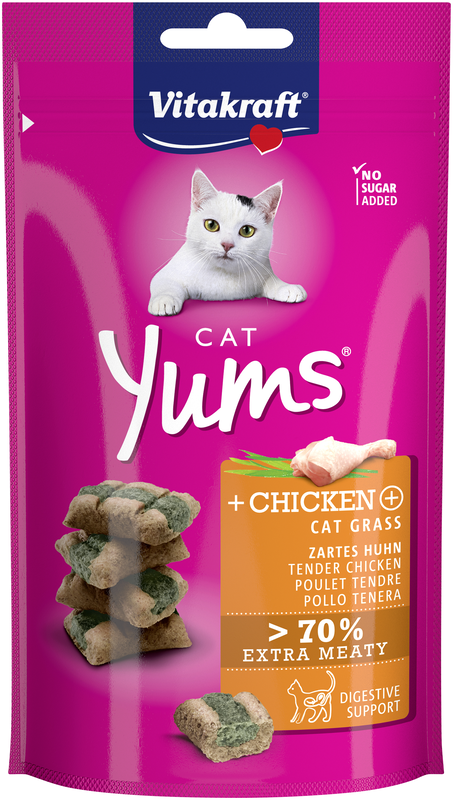Cat yums met kip en kattengras
