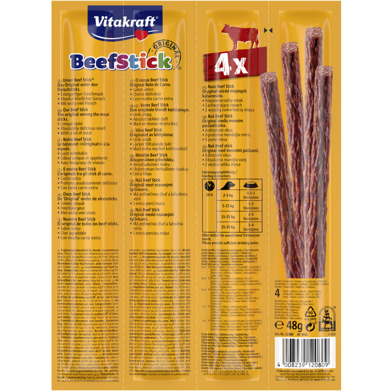 Een afbeelding van Vitakraft Beefsticks rund