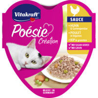 Een afbeelding van Vitakraft Poesie creation kip & groente in saus