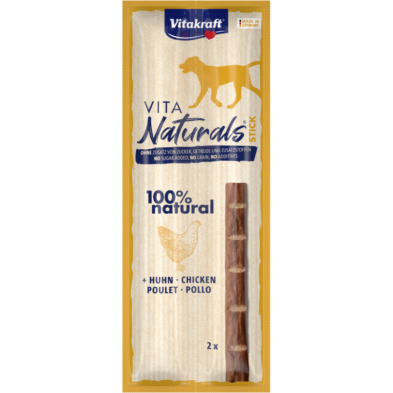 Een afbeelding van Vitakraft Vita naturals dog stick kip