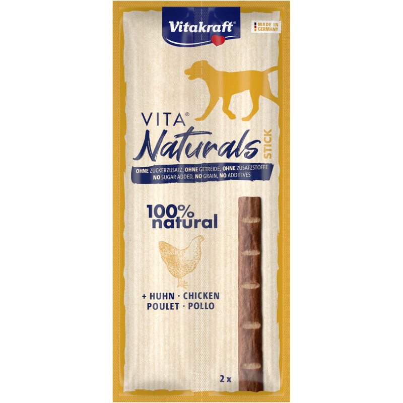 Een afbeelding van Vitakraft Vita naturals dog stick kip