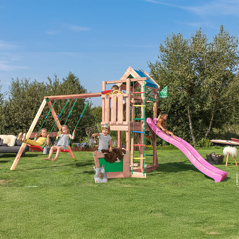 Een afbeelding van Jungle Gym Viking 2 swing 30 douglas fuchsia