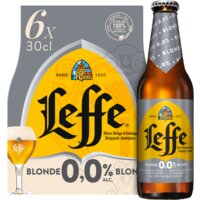 Een afbeelding van Leffe Blond 0.0% 6-pack