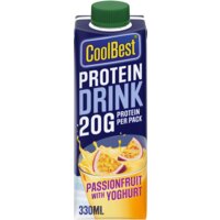 Een afbeelding van CoolBest Protein drink passionfruit