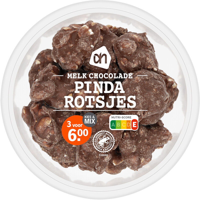 Een afbeelding van AH Pindarotsjes melk chocolade