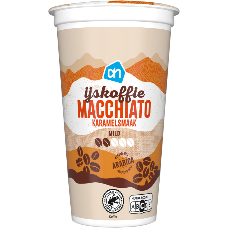 Een afbeelding van AH Ijskoffie macchiato karamelsmaak