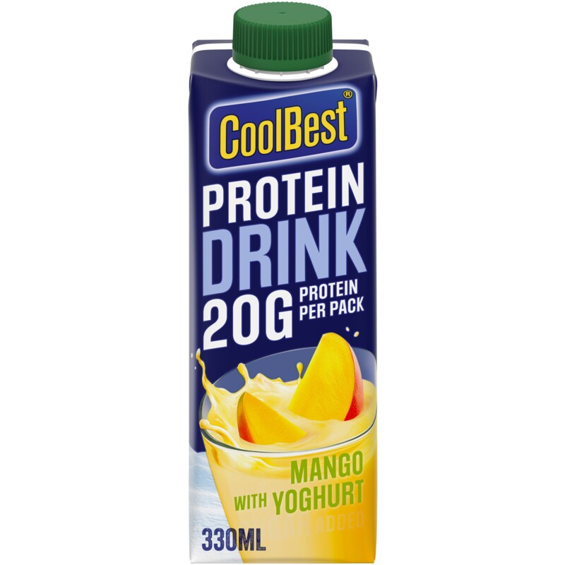 Een afbeelding van CoolBest Protein drink mango