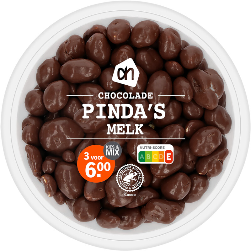 Een afbeelding van AH Chocolade pinda's melk