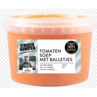 Een afbeelding van Streeckgenoten Tomatensoep met balletjes