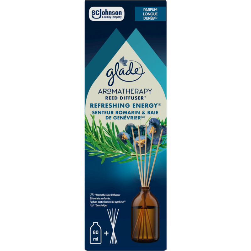 Een afbeelding van Glade Geurstokjes refreshing energy
