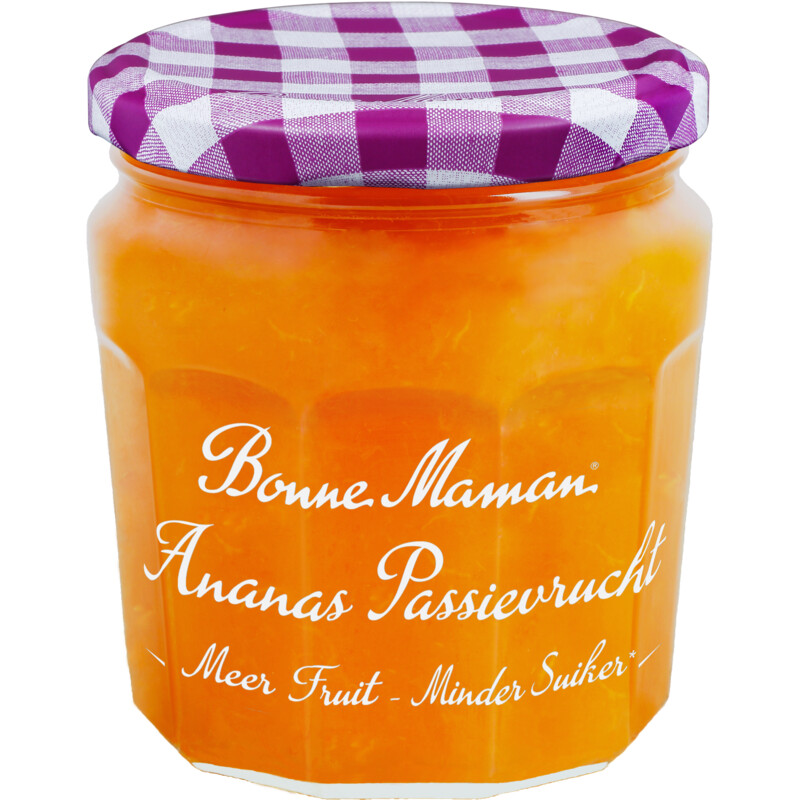 Een afbeelding van Bonne Maman Ananas en passievrucht minder suiker