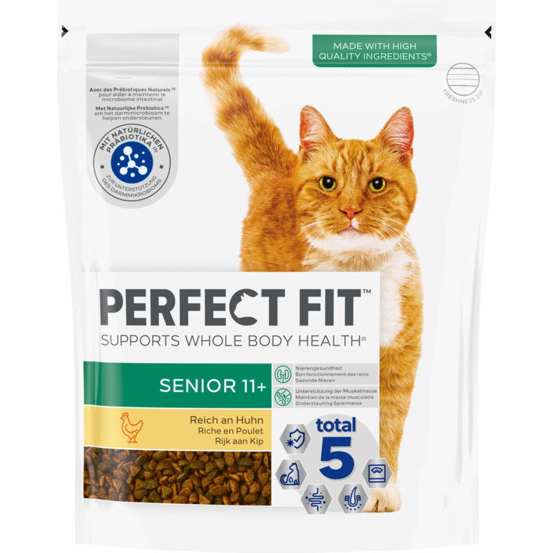 Perfect Fit Indoor 1 - Droogvoer voor volwassen katten vanaf 1 jaar - Kip - Bevordert de vitaliteit - 7 kg