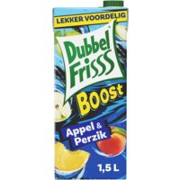 Een afbeelding van DubbelFrisss Boost appel & perzik