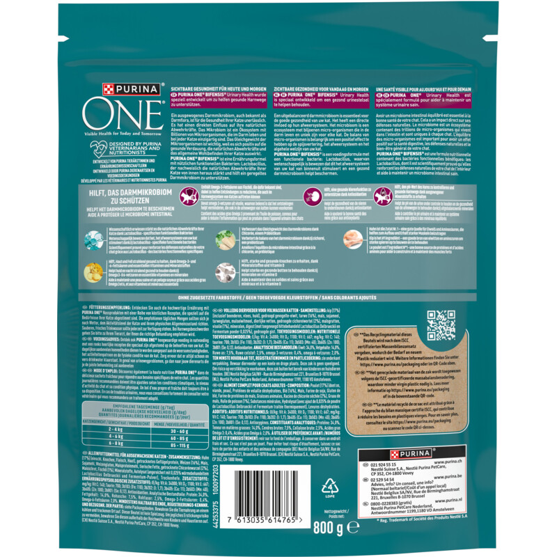Een afbeelding van Purina ONE Urinary care rijk aan kip