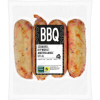 Een afbeelding van AH BBQ scharrel kipworst Amerikaanse style