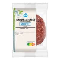 AH Runderhamburger minder vet 2 stuks