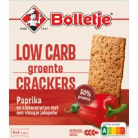 Een afbeelding van Bolletje Low carb groentecrackers paprika