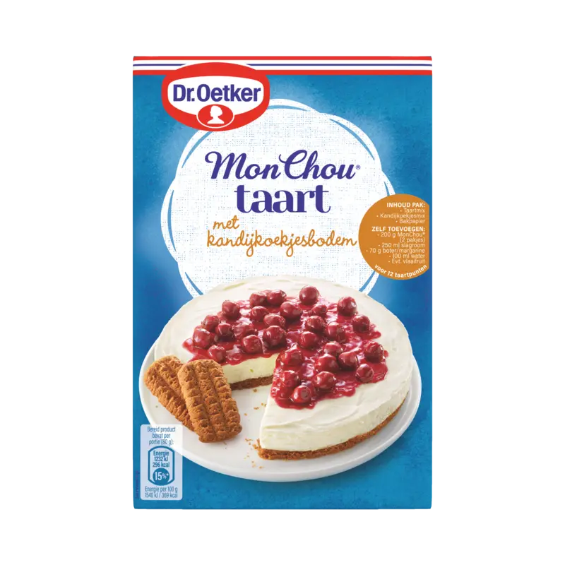 MonChou Taart met Kandijkoekjesbodem Bakmix