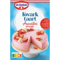 Een afbeelding van Dr. Oetker Kwarktaart aardbeismaak bakmix