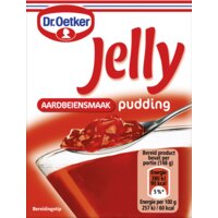 Een afbeelding van Dr. Oetker Jelly pudding aardbeien