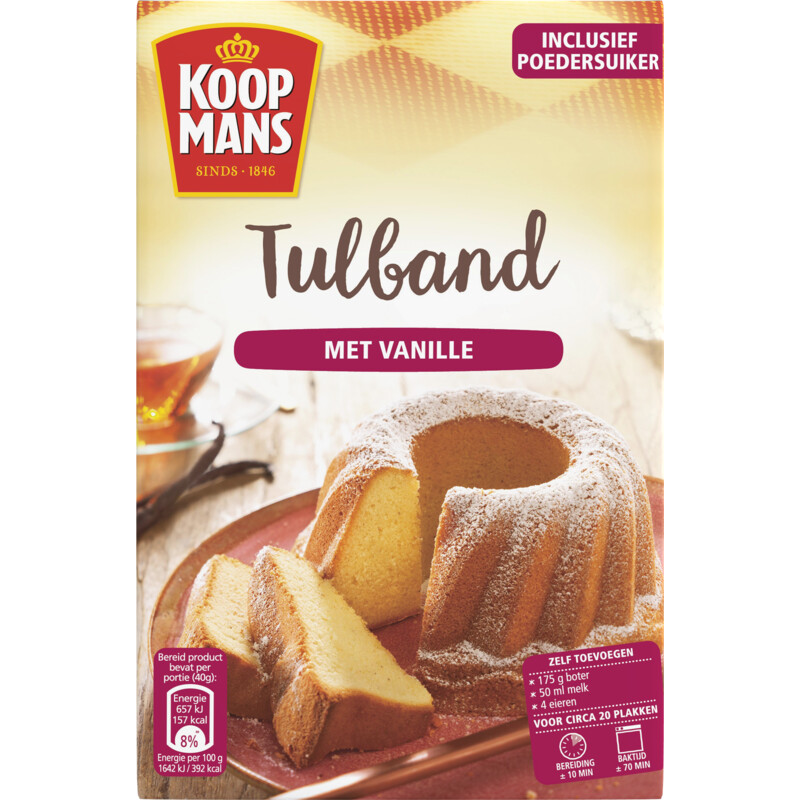 Een afbeelding van Koopmans Mix voor tulband cake