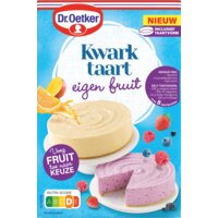 Een afbeelding van Dr. Oetker Kwarktaart eigen fruit bakmix
