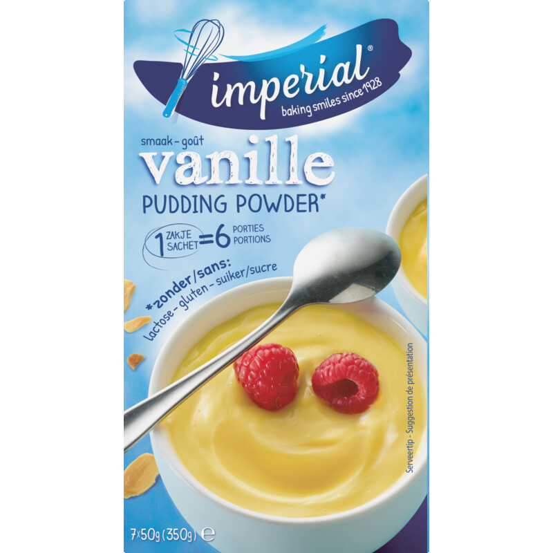 Een afbeelding van Imperial Pudding vanille maxipack bel