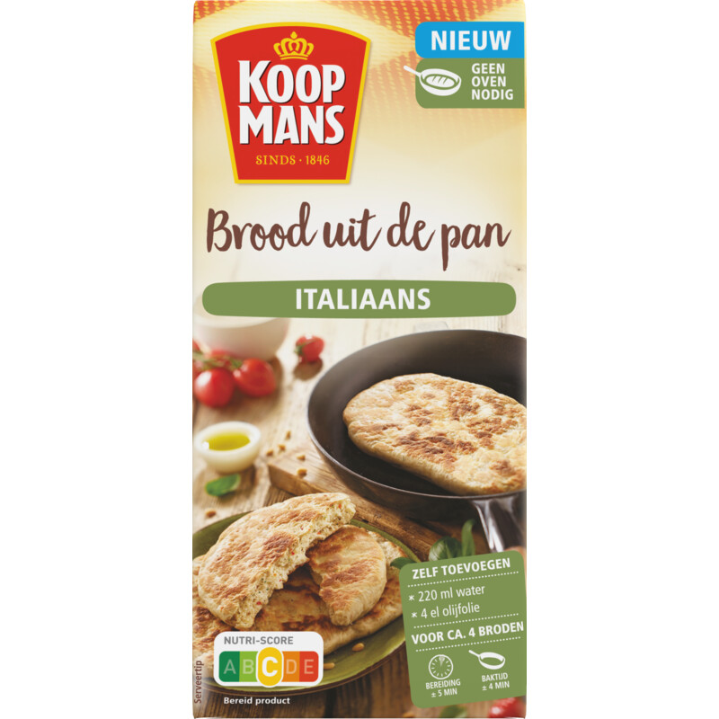 Een afbeelding van Koopmans Brood uit de pan Italiaans