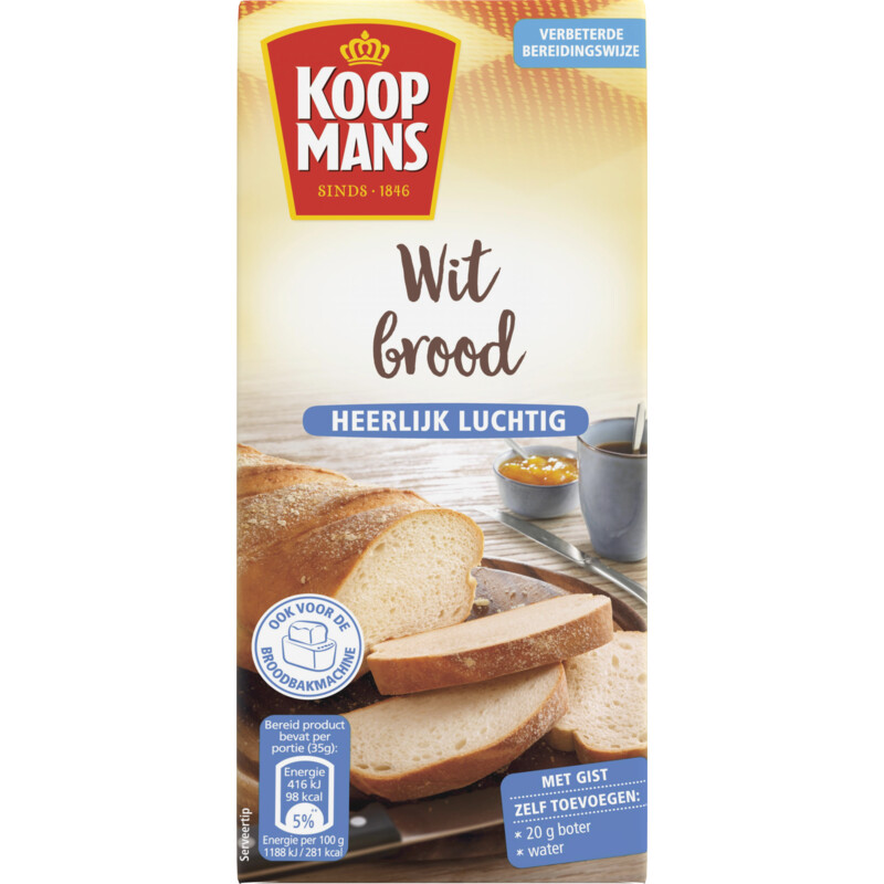 Een afbeelding van Koopmans Wit brood