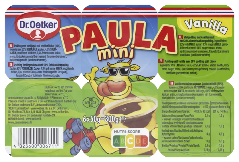 Dr. Oetker Paula mini vanille met choco vlekken