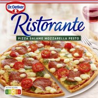 Een afbeelding van Dr. Oetker Ristorante pizza salami mozzarella pesto