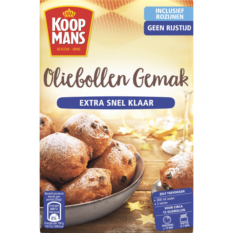 Een afbeelding van Koopmans Oliebollen gemak