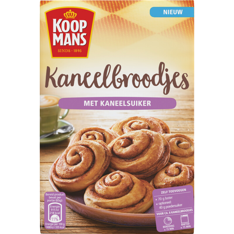 Een afbeelding van Koopmans Mix voor kaneelbroodjes