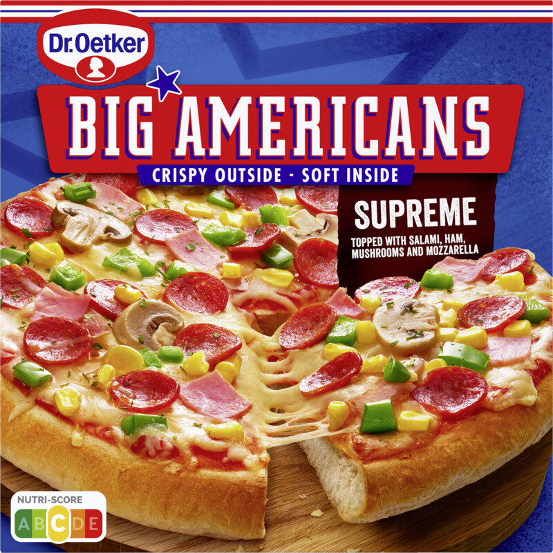 Een afbeelding van Dr. Oetker Big Americans pizza supreme