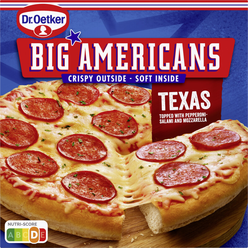 Een afbeelding van Dr. Oetker Big Americans pizza Texas