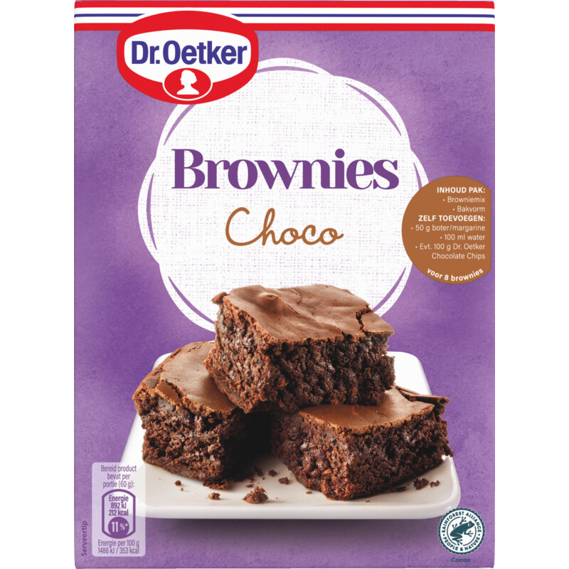 Een afbeelding van Dr. Oetker Mix voor brownies choco