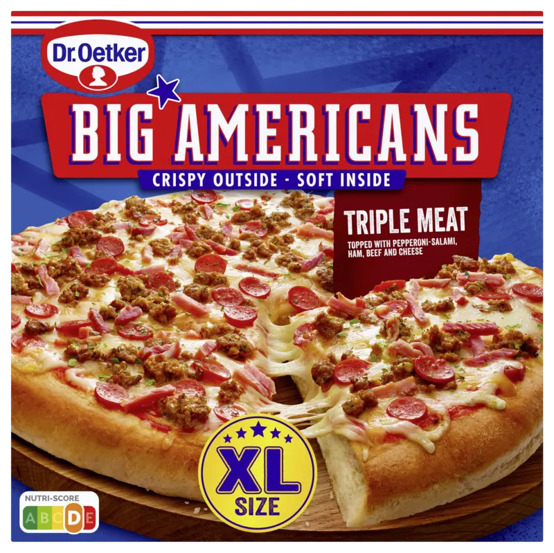 Big Americans pizza XL triple meat