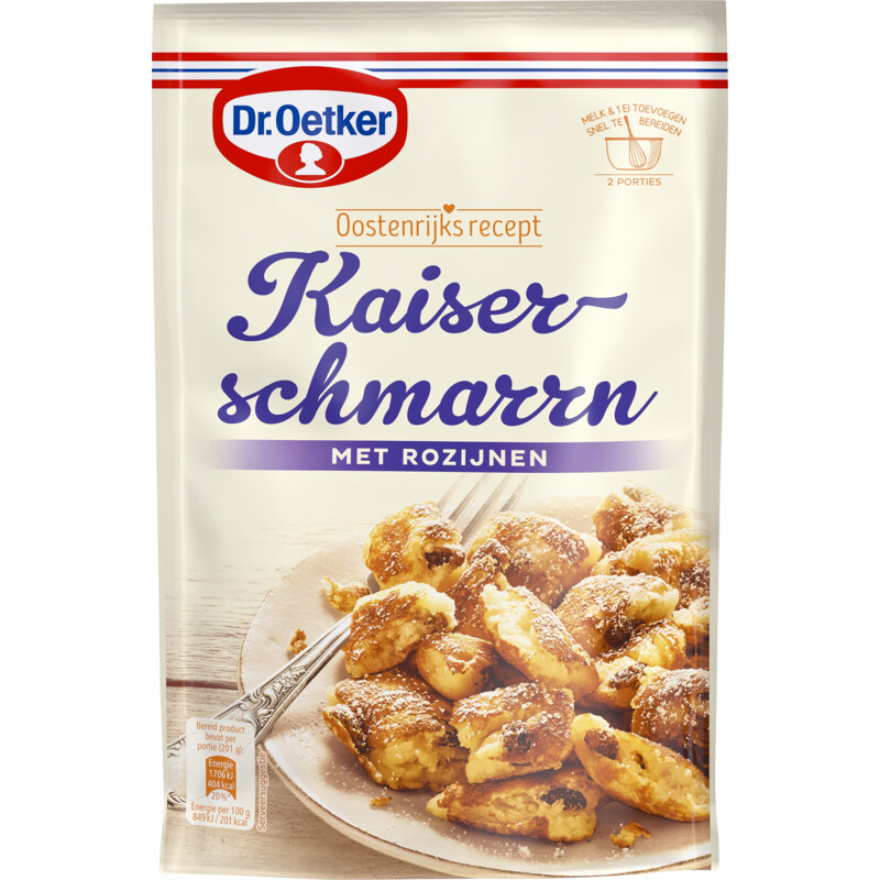 Een afbeelding van Dr. Oetker Kaiserschmarrn met rozijnen