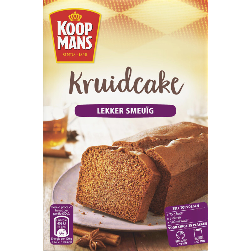 Een afbeelding van Koopmans Mix voor kruidcake
