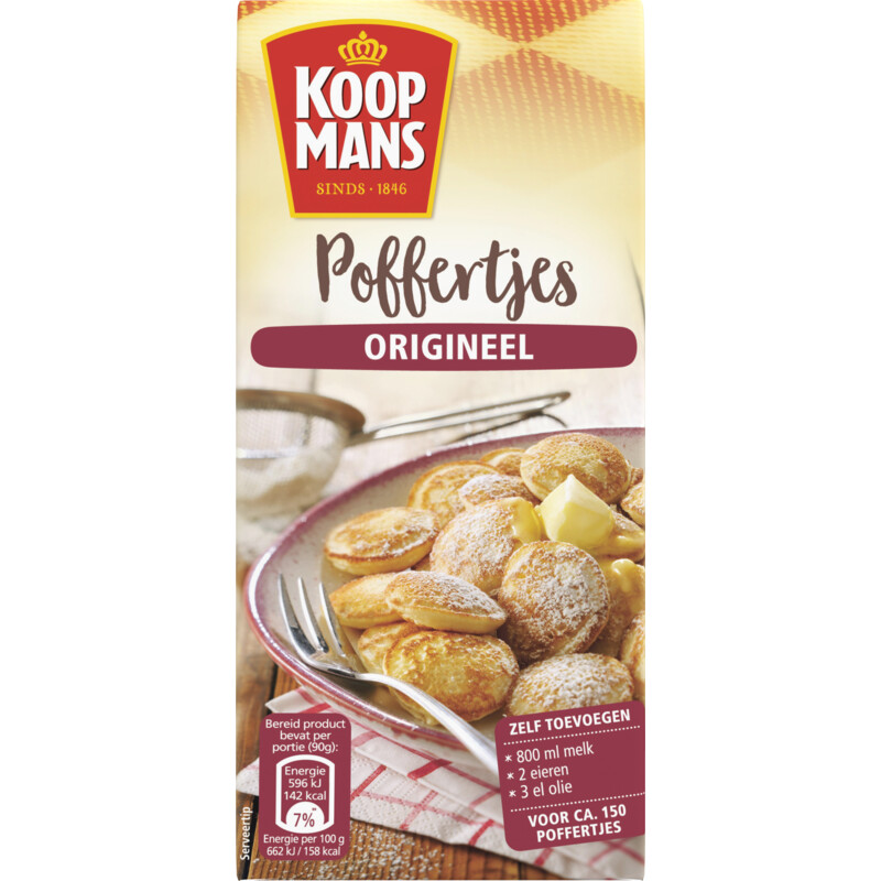 Een afbeelding van Koopmans Mix voor poffertjes origineel