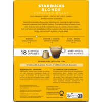 Een afbeelding van Starbucks Nespresso blonde espresso roast capsules